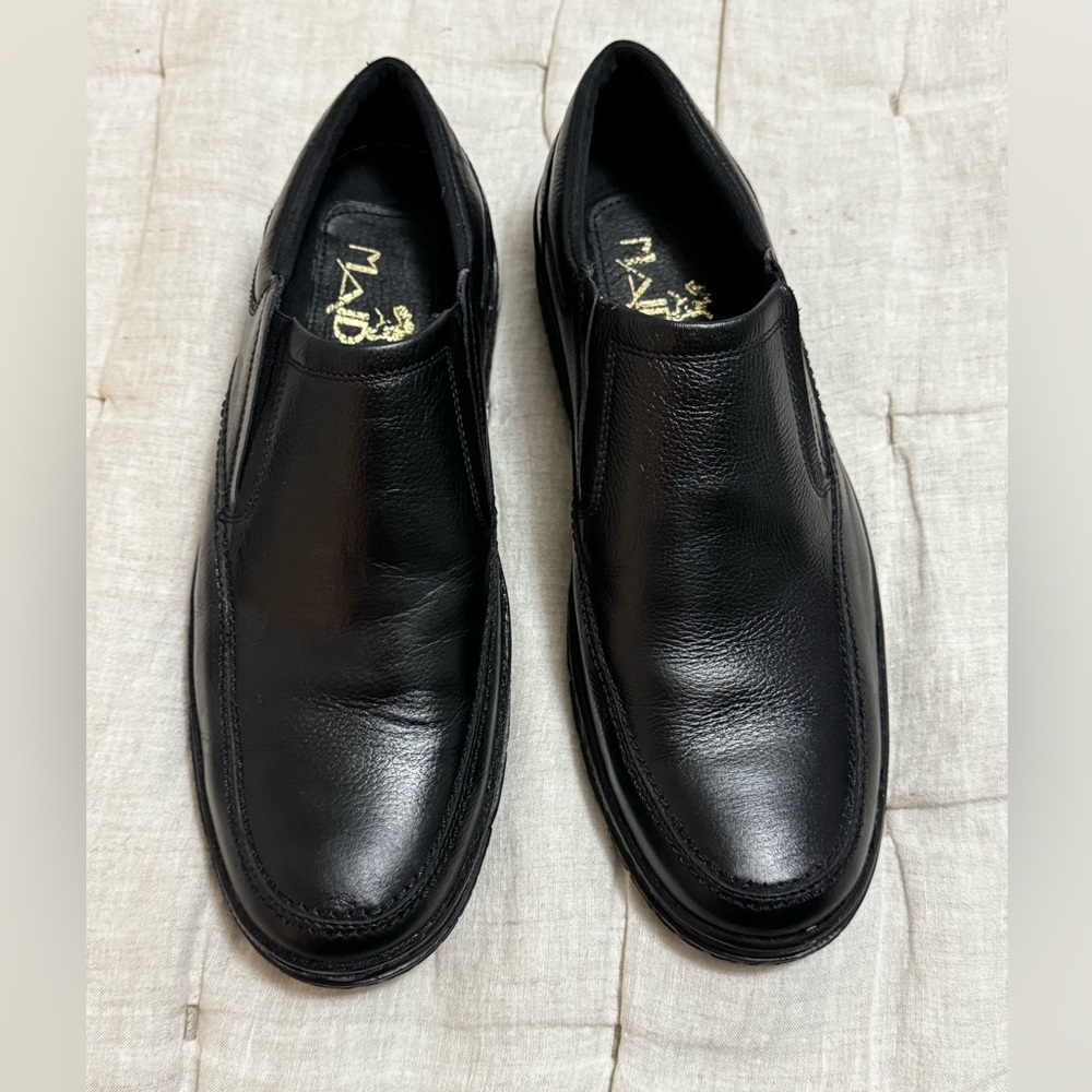 Black Leather Men's Shoes